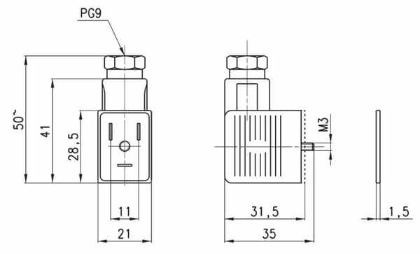 Pièces agricoles - Pièce pneumatique - Connecteur