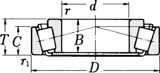 Pièces agricoles - Roulements - Cuvette de roulement à rouleaux coniques Timken
