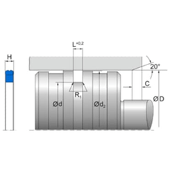 Pièces agricoles - Roulements - Joint de piston Steps 180x159x8,1mm