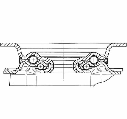 Pièces agricoles - Outils atelier - Roulettes pivotantes à bandage en polyuréthane