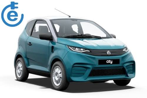 Materiels - Voiture sans permis - e-CITY Pack (7,5 kWh) BLANC PUR [Teintes en option: BLEU COLVERT / toit gris argent - GRIS ARGENT - GRIS TITANE - NACRE ROUGE]