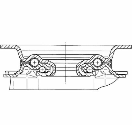 Pièces agricoles - Outils atelier - Roulettes pivotantes à bandage et / ou corps de roue en polyamide blanc, roulement à rouleaux