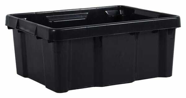 Pièces agricoles - Outils atelier - Bac noir 20L 433x342x172mm EDA