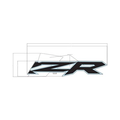 Pièces Quad & Motos - Pièces communes - DECAL-RR.DOOR,MID,RZR,LH Polaris origine