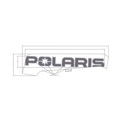 Pièces Quad & Motos - Pièces communes - DECAL-SD PNL TRIM, POLARIS ,RH Polaris origine