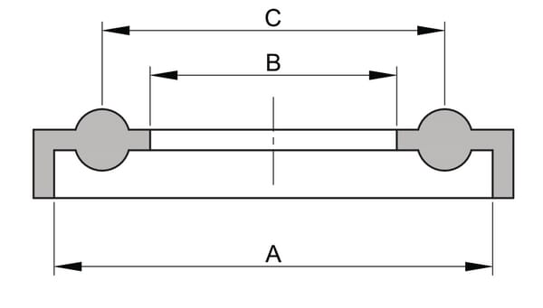 Pièces agricoles - Roulements - Joint Tri-Clamp 2" EPDM