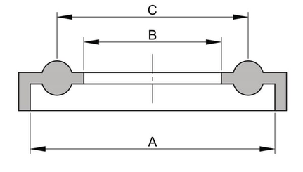Pièces agricoles - Roulements - Joint Tri-Clamp 2" EPDM