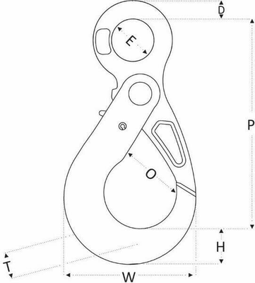 Pièces agricoles - Outils atelier - Croch sécur œillet RES13 13 mm