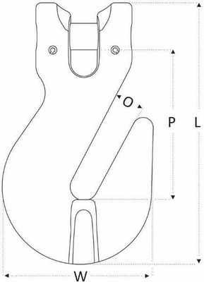 Pièces agricoles - Outils atelier - Croch récépag à chape RCG8 8mm