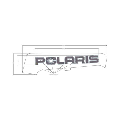 Pièces Quad & Motos - Pièces communes - DECAL-SD PNL TRIM, POLARIS ,RH Polaris origine