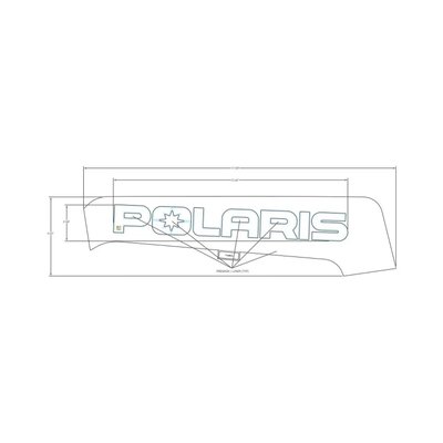 Pièces Quad & Motos - Pièces communes - DECAL-SD PNL TRIM, POLARIS ,LH Polaris origine