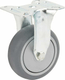 Roue fixe rigide Ø75x25mm, Fixation de plaque: 67x60mm Load: 75kg Tente