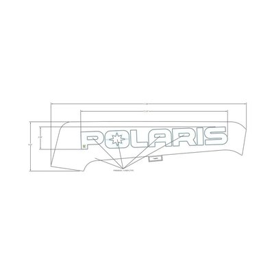 Pièces Quad & Motos - Pièces communes - DECAL-SD PNL TRIM, POLARIS ,RH Polaris origine