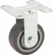 Roue fixe rigide Ø50x19mm, Fixation de plaque: 55x55mm Load: 40kg Tente