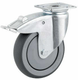 Roue pivotante, roue en polyuréthane : Ø75x25mm, Fixation de plaque: 60x60mm Load: 75kg Tente