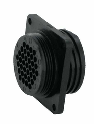 Pièces agricoles - Electricité - Douille de châssis 37 P. Femelle SH23