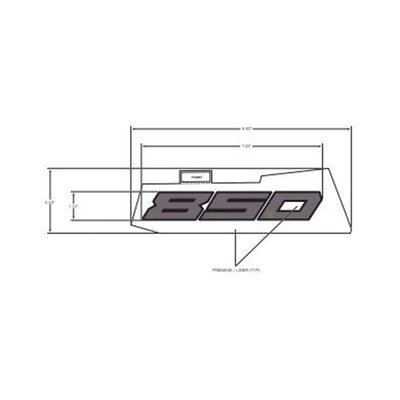 Pièces Quad & Motos - Pièces communes - DECAL-FENDER, 850 ,LH Polaris origine