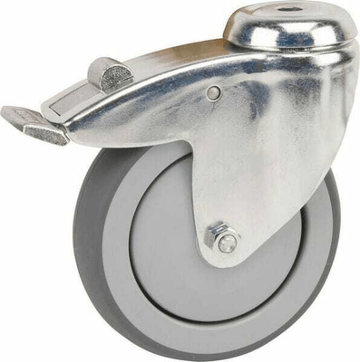 Pièces agricoles - Outils atelier - Roue pivotante, roue en polyuréthane : Ø50x19mm, Trou de vis simple, Load: 40kg, Tente