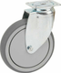 Roue pivotante, roue en polyuréthane : Ø100x32mm, Fixation de plaque: 77x67mm Load: 100kg Tente