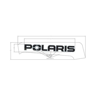 Pièces Quad & Motos - Pièces communes - DECAL-SD PNL TRIM, POLARIS ,LH Polaris origine