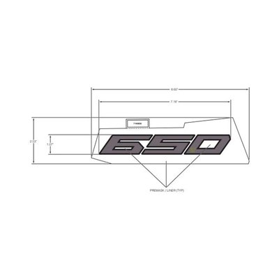 Pièces Quad & Motos - Pièces communes - DECAL-FENDER, 650 ,LH Polaris origine