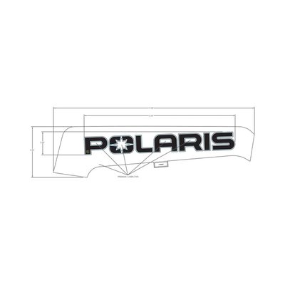Pièces Quad & Motos - Pièces communes - DECAL-SD PNL TRIM, POLARIS ,RH Polaris origine