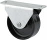Roue fixe roulement en polyamide Ø30x15mm, Fixation de plaque: 45x20mm Load: 30kg Tente