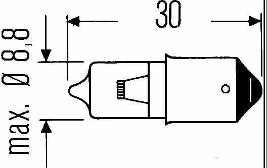 Pièces agricoles - Eclairage - Ampoule H20W - 12V-20W - BA9s