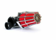 Filtre à air conique B1 Ø28mm chrome rouge - E5B99R0S2B
