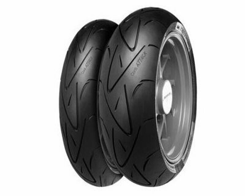 Pièces Quad & Motos - Pneumatiques - Pneu CONTINENTAL CONTISPORTATTACK 130/70 ZR 16 M/C (61W) TL