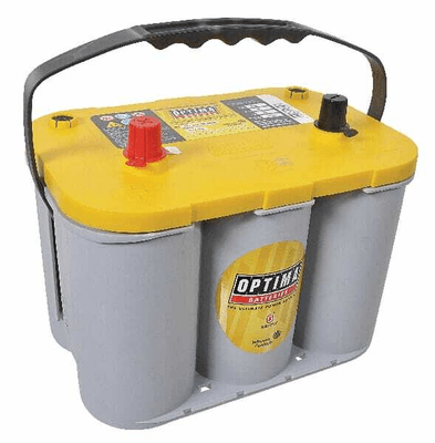 Pièces agricoles - Eclairage - Batterie 12V 55Ah 765A AGM Yellow Top YTS 4.2 Optima