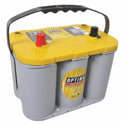 Pièces agricoles - Eclairage - Batterie 12V 55Ah 765A AGM Yellow Top YTS 4.2 Optima