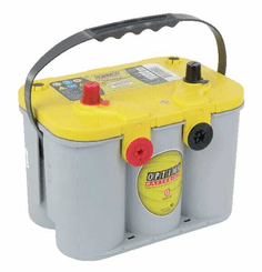 Pièces agricoles - Eclairage - Batterie 12V 55Ah 765A AGM Yellow Top YTU 4.2 Optima