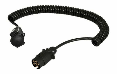 Pièces agricoles - Electricité - Câble spiralé 7P/12V ISO 1724