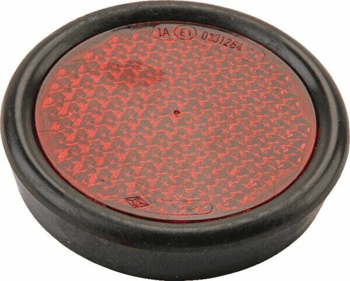 Pièces agricoles - Eclairage - Catadioptre rond rouge Ø75/92mm à visser