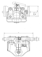 Pièces agricoles - Tracteur pièce adaptable - Attelage boule d'attelage 310 mm