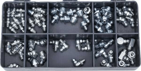 Pièces agricoles - Outils atelier - Assortiment de 70 graisseurs