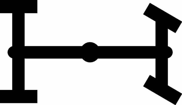 Pièces agricoles - Electricité - Symbole 4RM