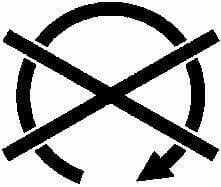 Pièces agricoles - Electricité - Symbole stop moteur
