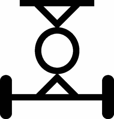 Pièces agricoles - Electricité - Symbole essieu pendulaire