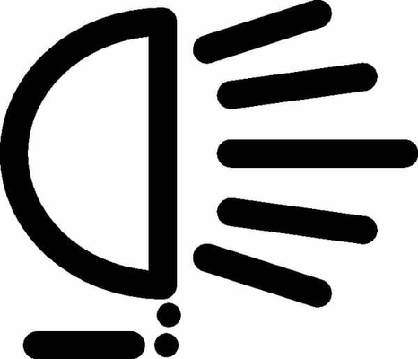 Pièces agricoles - Electricité - Symbole phare arrière