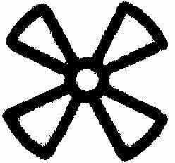 Pièces agricoles - Electricité - Symbole ventilateur, lentement