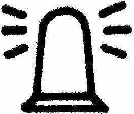 Pièces agricoles - Electricité - Symbole gyrophare
