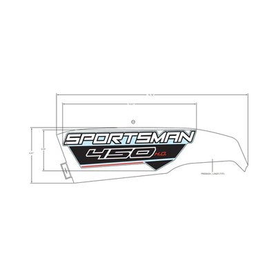 Pièces Quad & Motos - Pièces communes - DECAL-SIDE,SPMN,450,LH Polaris origine