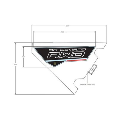 Pièces Quad & Motos - Pièces communes - DECAL-SIDE,AWD,LH Polaris origine
