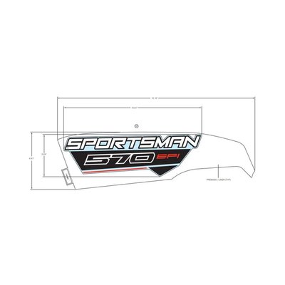 Pièces Quad & Motos - Pièces communes - DECAL-SIDE,SPMN,570,LH Polaris origine