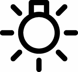 Pièces agricoles - Electricité - Symbole feu
