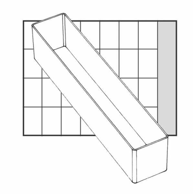Pièces agricoles - Outils atelier - Boite de rangement 218x39x47mm Raaco