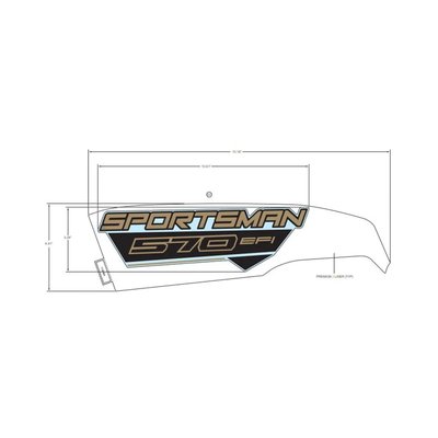 Pièces Quad & Motos - Pièces communes - DECAL-SIDE,SPMN,570,LH Polaris origine