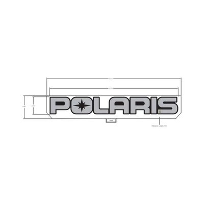 Pièces Quad & Motos - Pièces communes - DECAL-POLARIS,GHOST GRAY Polaris origine